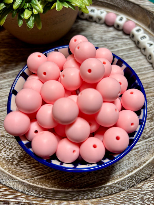 Baby Pink Silicone Beads