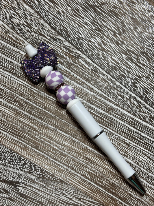 Purple Bow Pen