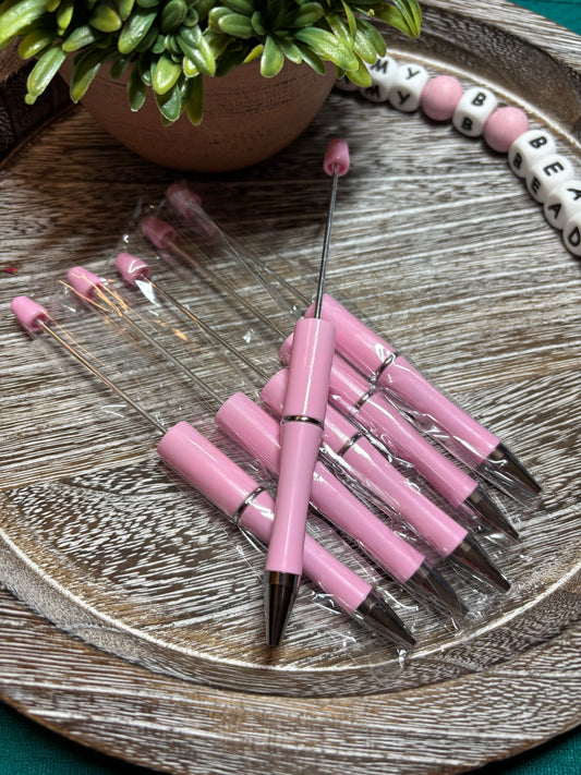 Pink Beadable Pen