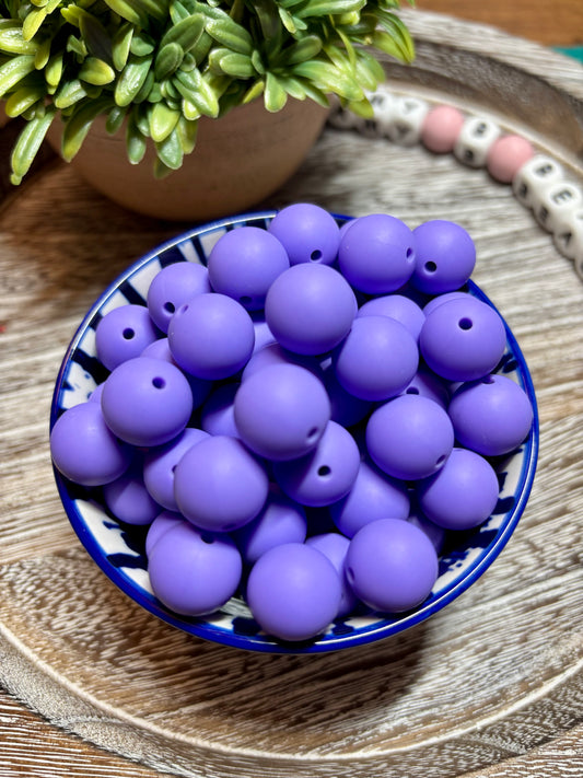 Purple Silicone Beads